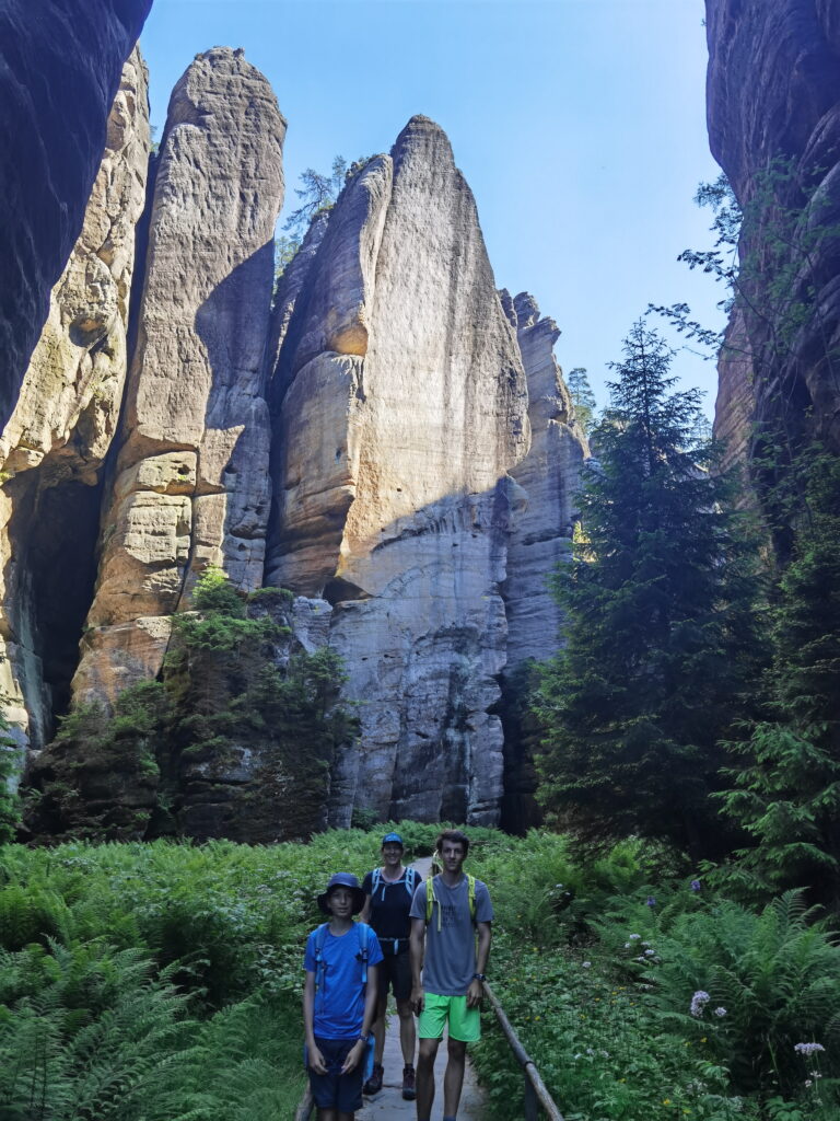 Wir waren in der Adersbacher Felsenstadt wandern