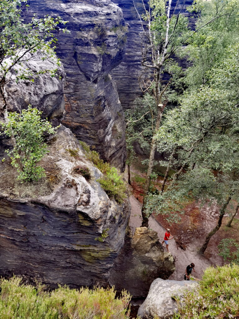 Felsenstadt Tschechien an der Grenze zu Deutschland: Tyssaer Wände